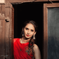 Muslin Jamdani 2-Piece Set Kurti & Dupatta (UNSTITCHED) - Classic Red - 086