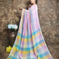 Handloom Bengal Linen Saree  |  Lavender Purple