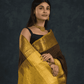 Pure Handloom Korvai Saree | Lakshadeepam | Olive Green