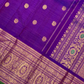 Pure Handwoven Kanchi Silk Saree Dark Purpule -206