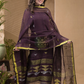 Dark Brown Pure Linen suit 2 piece Set Kurti & Dupatta (UNSTITCHED) -637