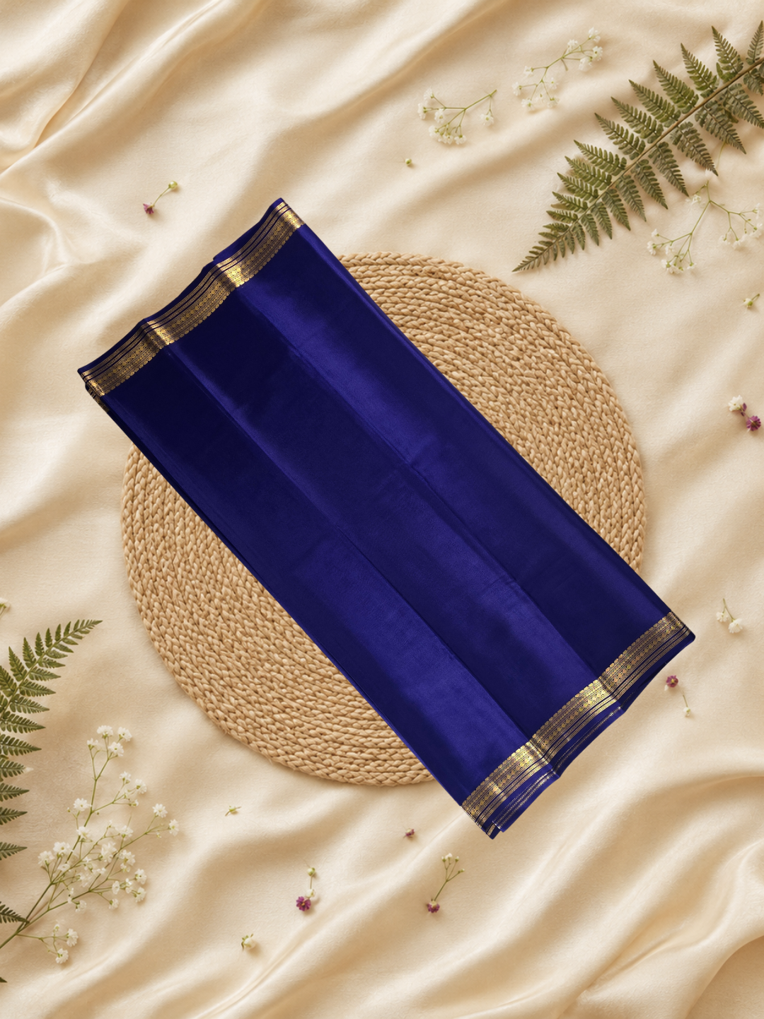 Mysore Silk Saree With Royal Blue