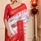 Ilkal Kasuti Embroidery Saree I With Snow White