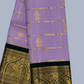 Pale purple Border Pure Handwoven Kanchi Silk Saree -204