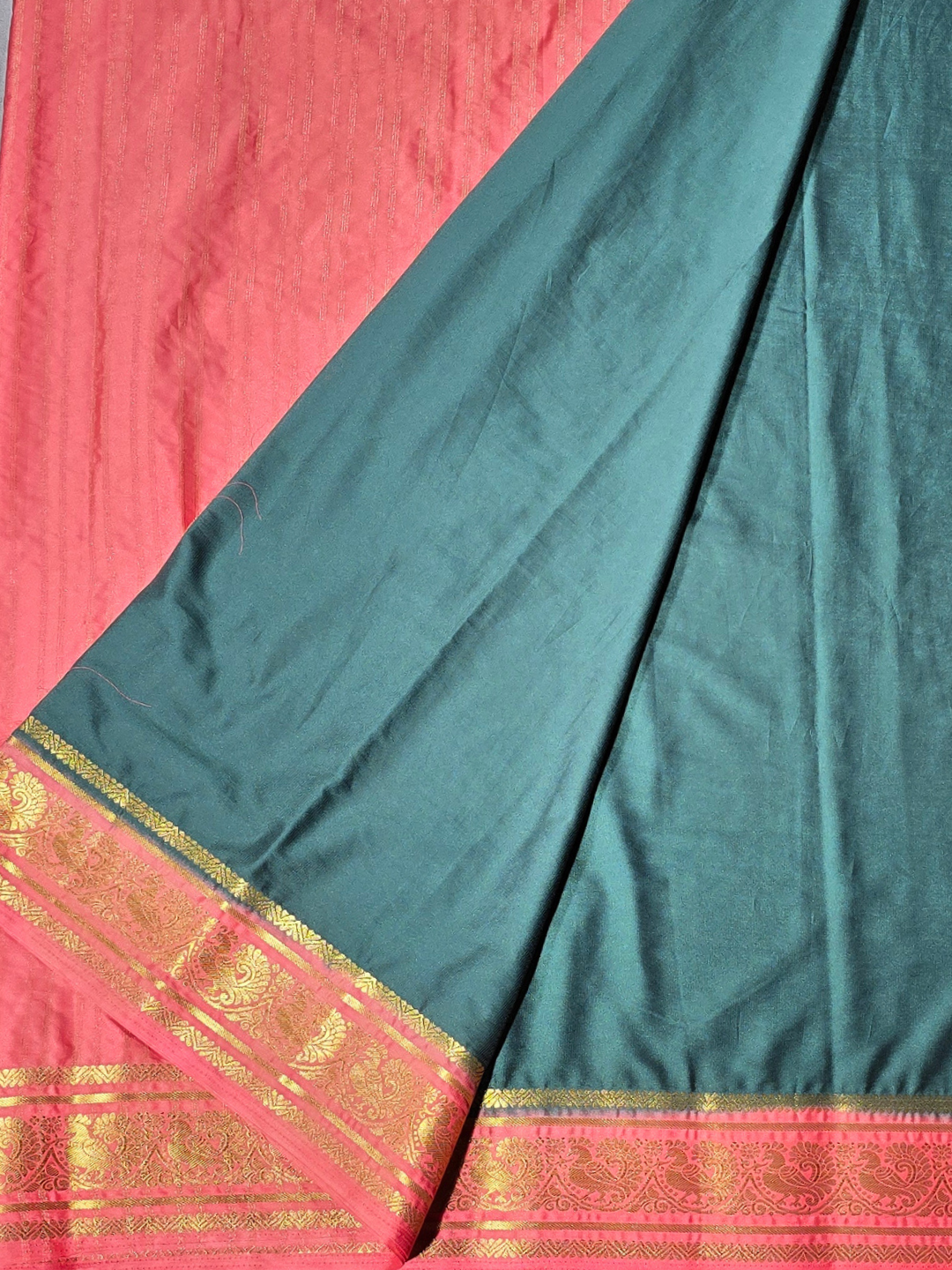 Classic Mysore Silk Saree  |  Deep Green