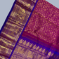 Handwoven Pure Gadwal Silk Saree  |  Orchid Purple
