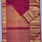 Pure Handwoven Kanchi Silk Saree In Coral Pink -216