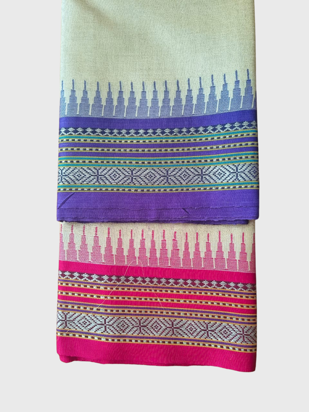 Handwoven Pure Vidarbha Tussar Silk Saree  |  Deep Pink