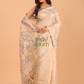 Tussar Silk Jamdani Saree With Pale Brown - 139