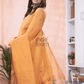 Neon Orange Paithani Muslin Jamdani 2-Piece Set Kurti & Dupatta (UNSTITCHED) -593