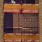 Kanchi Cotton|Purple & Mustard Yellow/ Navy Blue