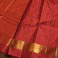 Silk Mark Certified Handloom Kanjivaram Silk Saree  |  Rust Orange