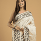 Lace White Tissue Silk Jamdani Saree - 042 - indeloom