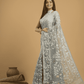 Beige Brown Cotton Silk Jamdani Saree - 028 - indeloom