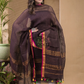 Wine Brown Pure Linen Sequin Suit 2 Piece Set Kurti & Dupatta (UNSTITCHED) -635