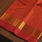 Silk Mark Certified Handloom Kanjivaram Silk Saree  |  Rust Orange