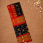 Pure Handloom Korvai Saree | Coal Black