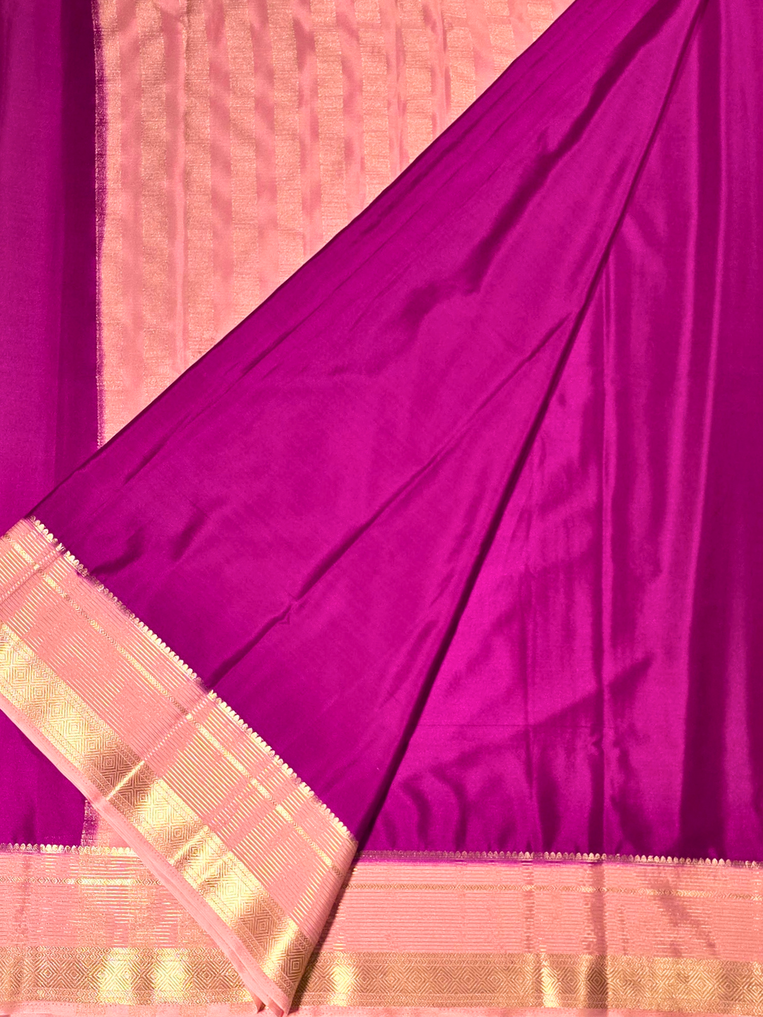 Classic Mysore Silk Saree  |  Wine Purple