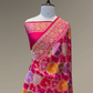 Pure Banarasi Exclusive Ektara Kora JAMDANI Tilfi saree  | Deep Fuchsia