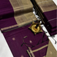 Maheshwari Silk Cotton Saree – Festive Elegance | Burgundy Plum