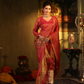 Shaded Red Tissue 2-Piece Set Kurti & Dupatta (UNSTITCHED) - 310