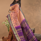 Pure Handloom Korvai Saree | Peach Pink
