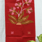 Muslin Jamdani 2-Piece Set Kurti & Dupatta (UNSTITCHED) - Red - 094
