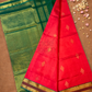 Handloom Korvai Silk Cotton Saree  |  Magenta Pink