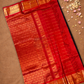 Pure Handloom Korvai Saree | Coal Black