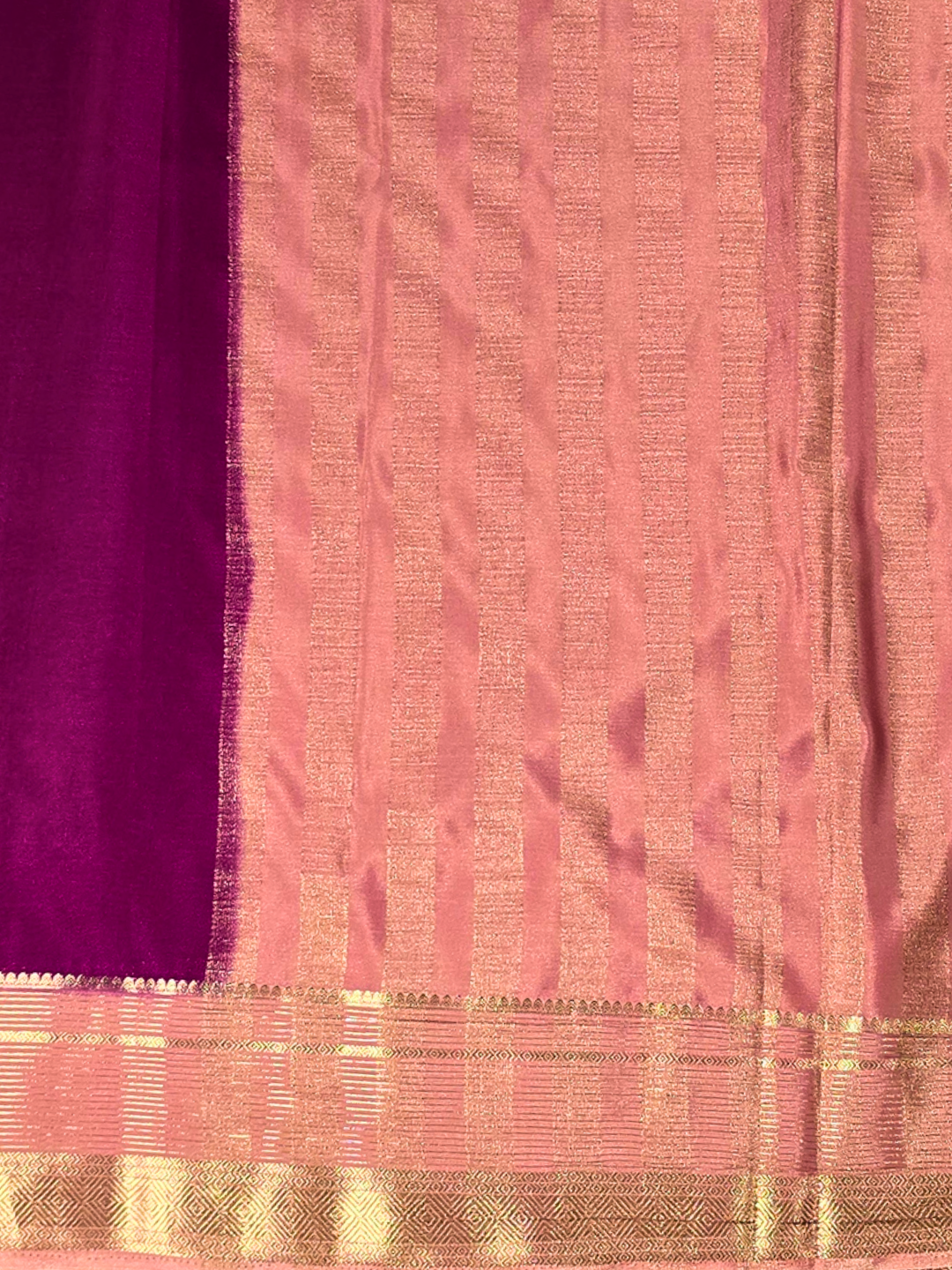 Classic Mysore Silk Saree  |  Wine Purple