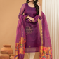 Berry Plum | Handloom Jamdani Muslin Unstitched 2-Piece Kurti