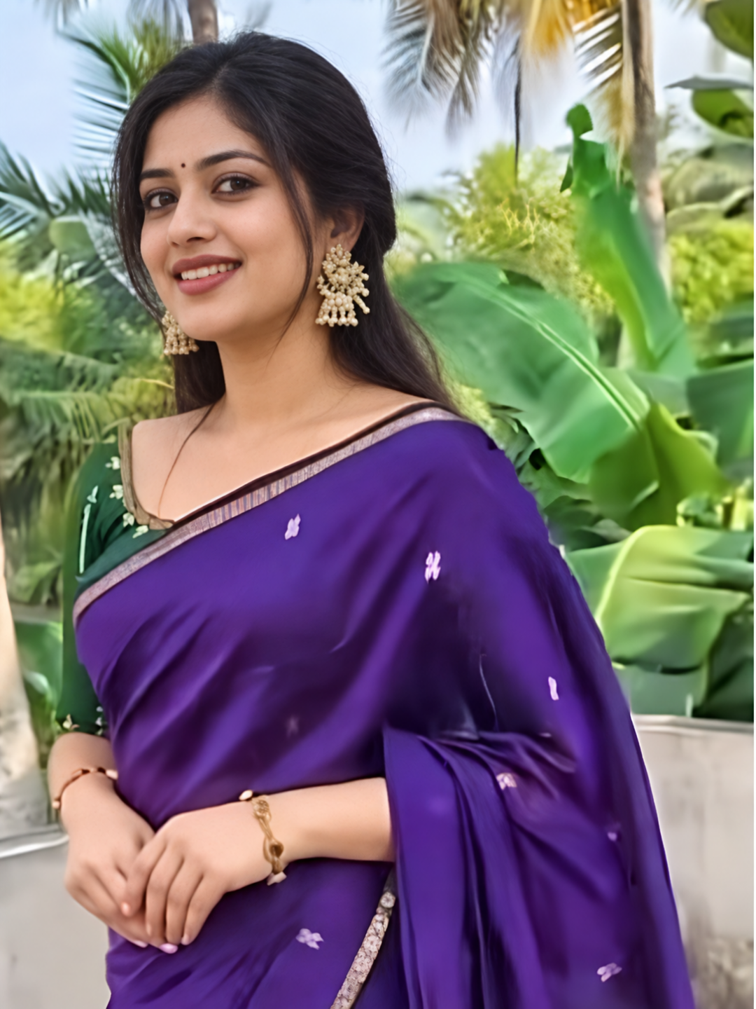 Maheshwari Silk Cotton Saree – Festive Elegance | Sapphire Blue