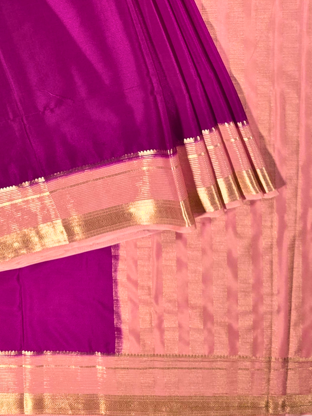 Classic Mysore Silk Saree  |  Wine Purple