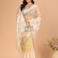 Organza Embroidery Saree With Light Green - 113