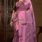 Grape Pink Cotton Silk Saree - 002