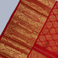 Handwoven Pure Gadwal Silk Saree  |  Brick Red