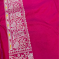 Pure Banarasi Exclusive Ektara Kora JAMDANI Tilfi saree | Fuchsia Pink