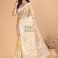 Organza Embroidery Saree With Light Green - 113