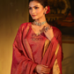 Shaded Red Tissue 2-Piece Set Kurti & Dupatta (UNSTITCHED) - 310