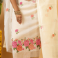 Classic Kota Doria Cotton Unstitched 2-Piece Kurti | Off-White