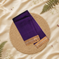 Chanderi Silk Saree With Wine Purple