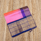 Pure Handloom Korvai Saree | Hot Pink and Golden Blue