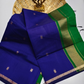 Maheshwari Silk Cotton Saree – Festive Elegance | Sapphire Blue