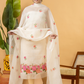 Classic Kota Doria Cotton Unstitched 2-Piece Kurti | Off-White