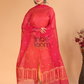 Pure Handloom Muslin Jamdani Dupatta With Imperial Red  - 013
