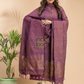 Bright Pink Organic Linen 2-Piece Set Kurti & Dupatta (UNSTITCHED) - 010