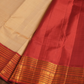 Silk Mark Certified Handloom Kanjivaram Silk Saree  |  Fire Orange
