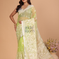 Organza Embroidery Saree With Pastel Green - 114