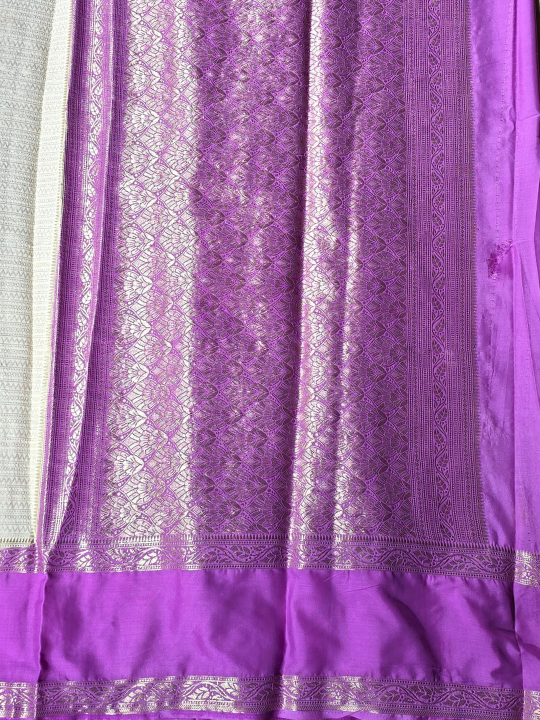 Classic Mysore Silk Saree  |  Silver Grey