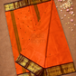 Chettinad Cottton Saree With Honey Orange